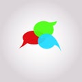 Vector speech bubble colorful collection. speech bubbles. Infographic elements.Logo