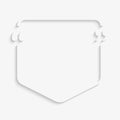 Vector Speech Bubble Quote Text. Bracket.