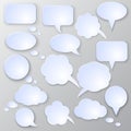 Vector speech bubble set Royalty Free Stock Photo