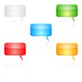Vector speech bubbles Royalty Free Stock Photo
