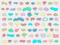 Vector Speech Bubbles Set