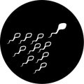 Vector spermatozoon icon