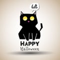 Halloween, moon, illustration, cat, cartoon, feline, cute, pumpkin, background, dark, night, scary