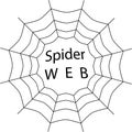 Vector spider web icon illustration design Royalty Free Stock Photo