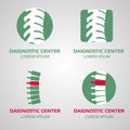 Vector spine diagnostic center logo