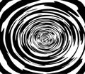 Vector spiral. Spiral. The concentric circles. The silhouette of the spiral. Effect, hypnosis, the symmetry of the spiral. Royalty Free Stock Photo