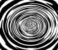 Vector spiral. Spiral. The concentric circles. The silhouette of the spiral. Effect, hypnosis, the symmetry of the spiral. Royalty Free Stock Photo