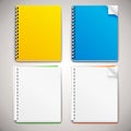 Vector Spiral Ring Notebooks