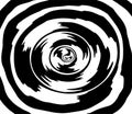 Vector spiral. Spiral. The concentric circles. The silhouette of the spiral. Effect, hypnosis, the symmetry of the spiral. Royalty Free Stock Photo