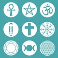 Vector Spiritual Symbols Set