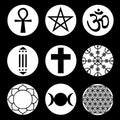 Vector Spiritual Symbols Set