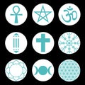 Vector Spiritual Symbols Set