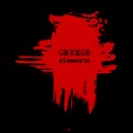 vector splats splashes and blobs of red ink paint in different shapes drips Royalty Free Stock Photo