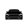 Vector sport car icon on white background. Royalty Free Stock Photo