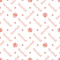 Vector sports seamless pattern with baseball balls