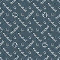 Vector sports seamless pattern with baseball balls