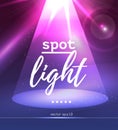 Vector spot light illustration.