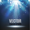 Vector spotlight. Light effect.Scene illumination, transparent effects on a plaid dark background. Royalty Free Stock Photo