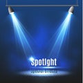 Vector spotlight. Light effect.Scene illumination, transparent effects on a plaid dark background. Royalty Free Stock Photo