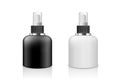 Vector Spray bottle black and white products, low size design collection isolated on whtie Royalty Free Stock Photo