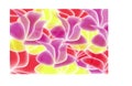 Vector spring floral background with lilac, yellow and red flowers. Royalty Free Stock Photo