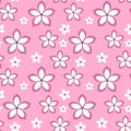 Vector spring flower sakura seamless pattern