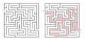 vector square maze puzzle