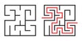 vector square maze puzzle