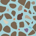 Vector square seamless pattern natural stones for background Royalty Free Stock Photo
