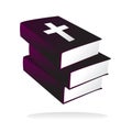 Vector stack of holy bibles Royalty Free Stock Photo