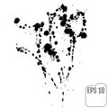 Vector Stains, Blots, Splashes Set. Ink splats Royalty Free Stock Photo