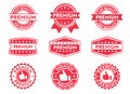 Vector stamp badge label for product mark, premium, top quality tag, high quality product Royalty Free Stock Photo