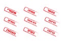 Vector stamp - Hebrew text Royalty Free Stock Photo
