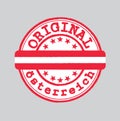 Vector Stamp of Original logo with text Osterreich Austria in German language and Tying in the middle with nation Flag