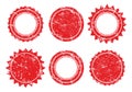 798_Vector Stamp without text. Set of Stamps Royalty Free Stock Photo