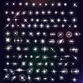 Vector star effects set Royalty Free Stock Photo