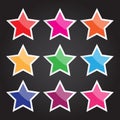 Vector star icon for design and creative work