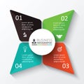 Vector star for infographic. Royalty Free Stock Photo