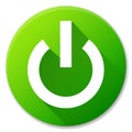 Vector start green circle icon