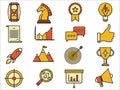 Vector startup business solution icons
