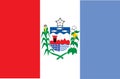 Vector state flag of Alagoas in Brazil.