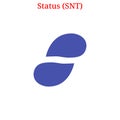Vector Status SNT logo Royalty Free Stock Photo