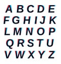 Vector Stereo Colors Alphabet