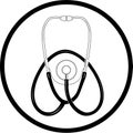 Vector stethoscope icon