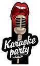 Sticker for a karaoke party