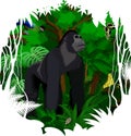 Vector sticker - tropical rainforest