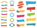 Vector Stickers, Labels Banners and Ribbons Royalty Free Stock Photo