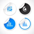 Vector stickers Royalty Free Stock Photo