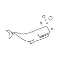 Vector stock illustration with single object: animal, hand drawn, doodle style Royalty Free Stock Photo