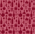 Vector stock illustration. Wine pattern